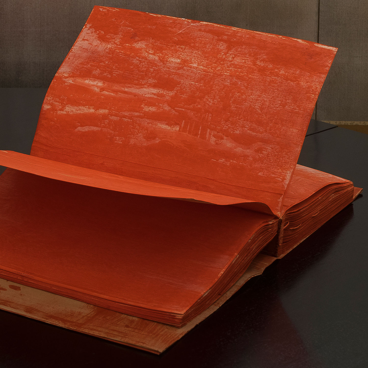 TACHICARDIA, TRACCIATI DEL CUORE, 2019 / carta, acrilico / 24x32.5x5 cm / ph. Juan Carlos Gonzàlez Santiago
